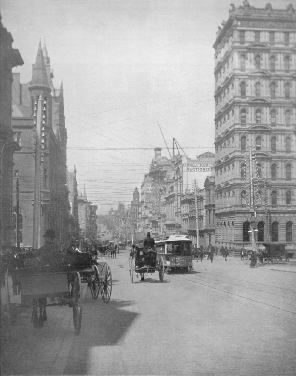 Collins Caddesi, Melbourne, 19. yüzyıl by Unbekannt