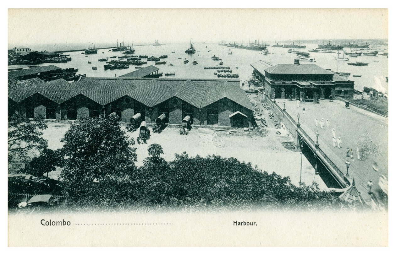 Kolombo limanı, Seylan, 20. yüzyılın başlarında by Unbekannt
