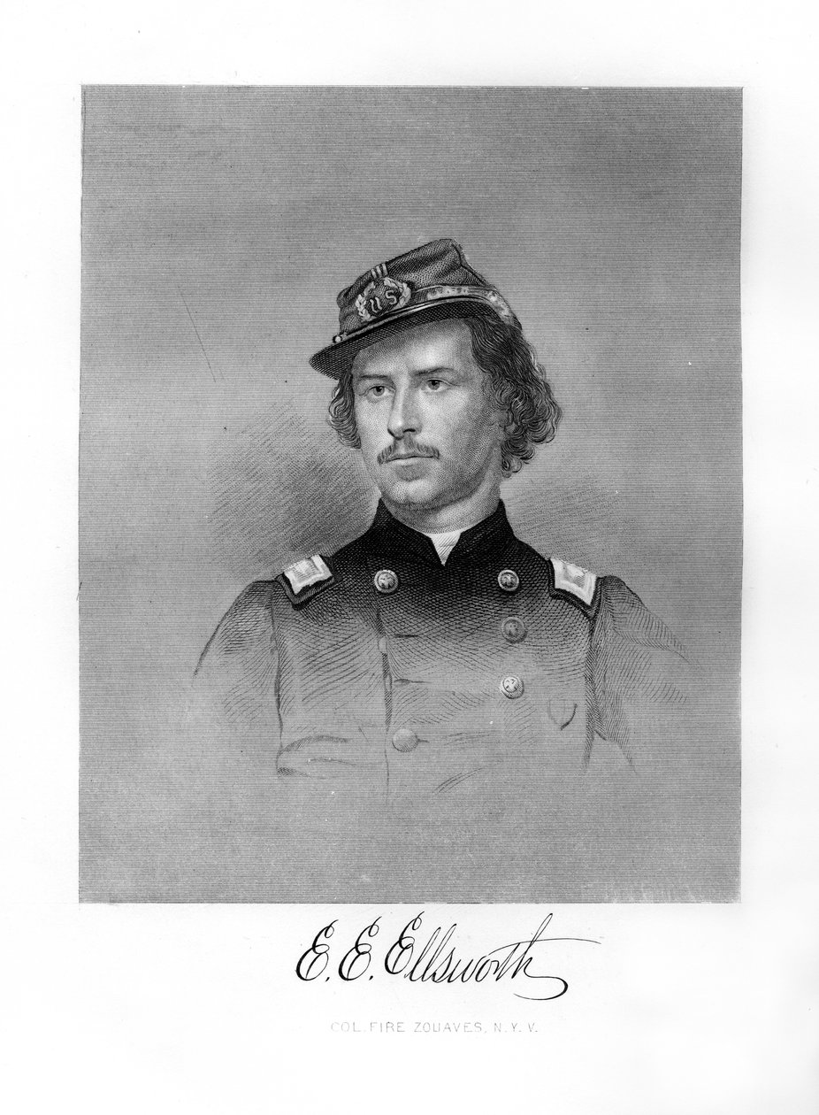 Albay Ephraim Elmer Ellsworth, Amerikan askeri, 1872 by Unbekannt