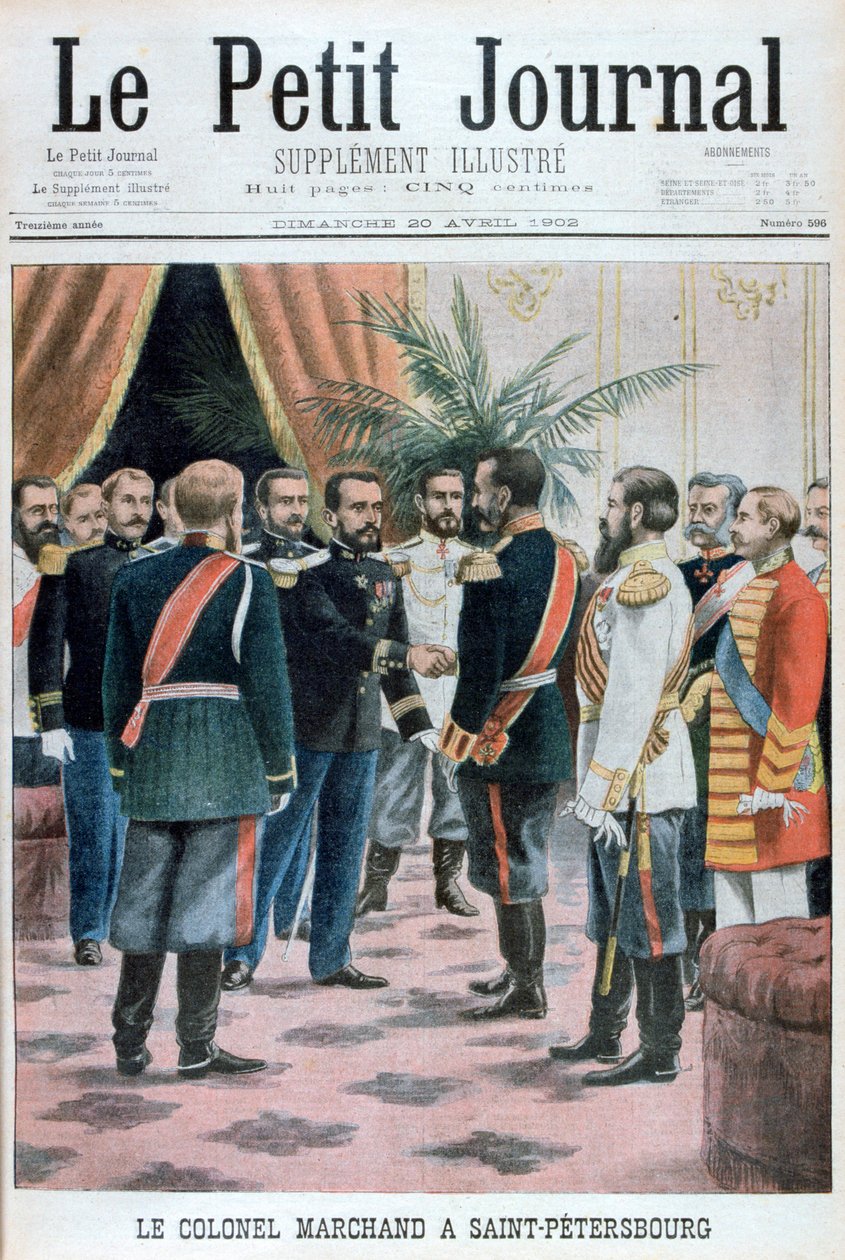 Albay Jean-Baptiste Marchand, St Petersburg, Rusya, 1902 by Unbekannt