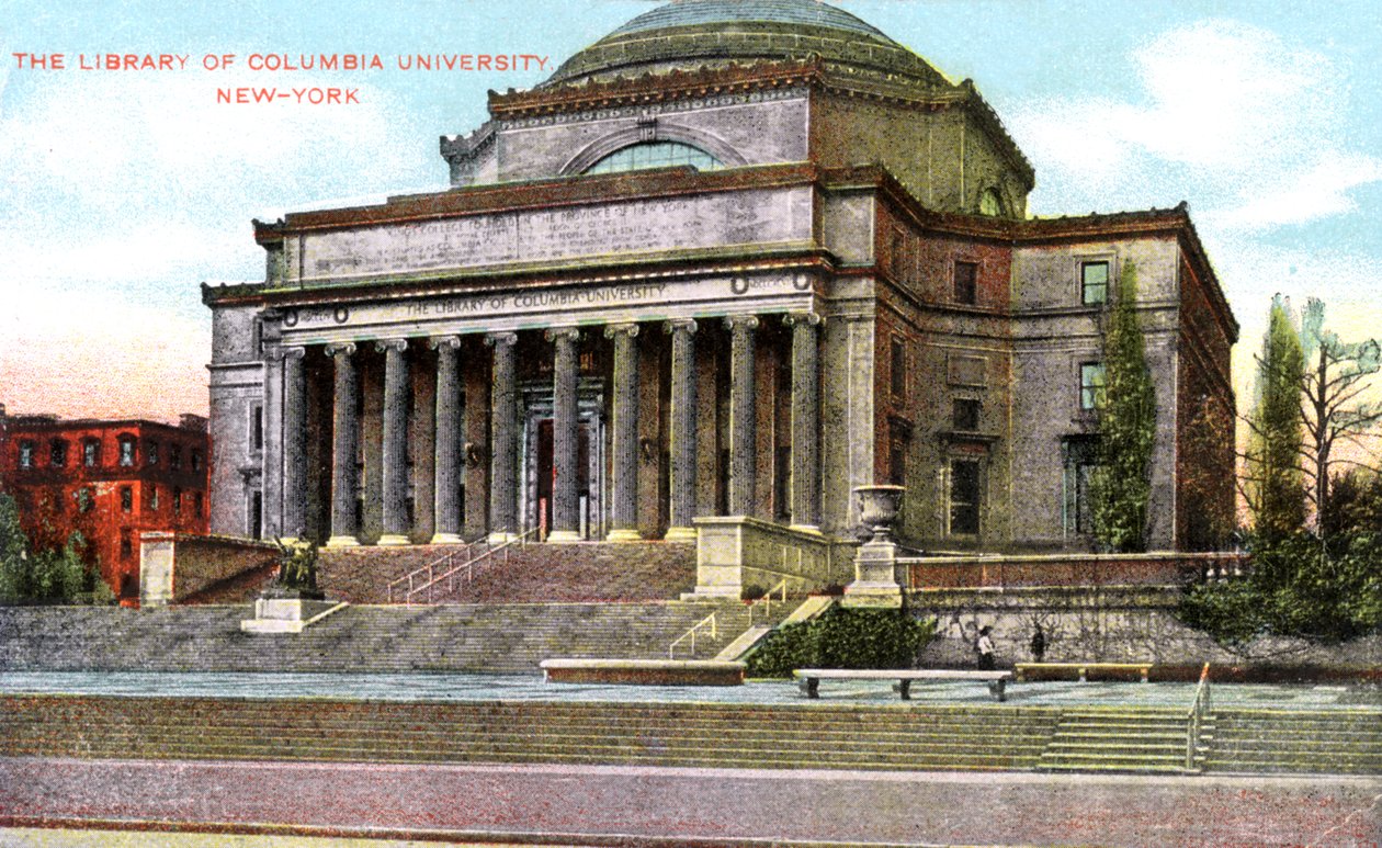 Columbia Üniversitesi kütüphanesi, New York, ABD, c1900s by Unbekannt