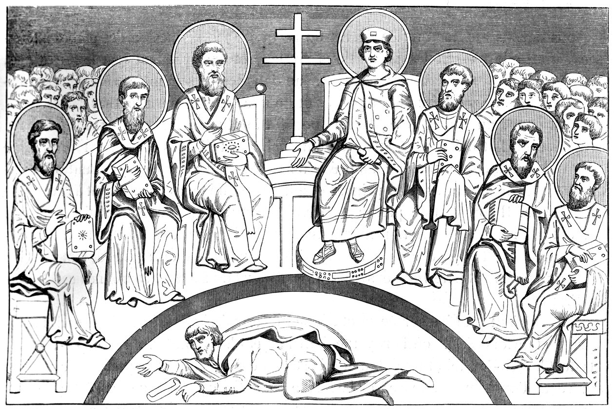 Nice ikinci konseyinin anılması, 9.-10. yüzyıl 1849 by Unbekannt