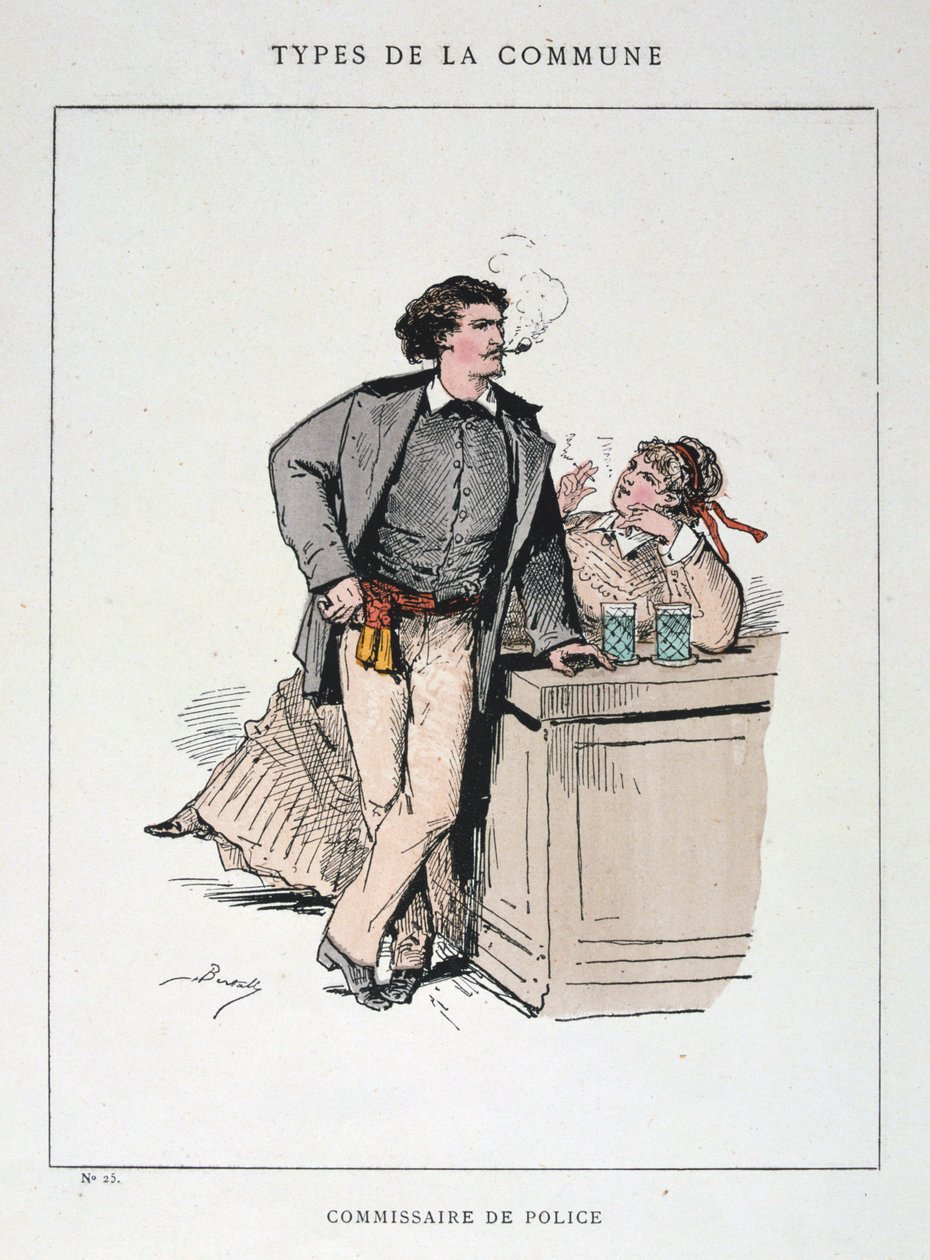 Polis Komiseri, Paris Komünü, 1871. by Unbekannt