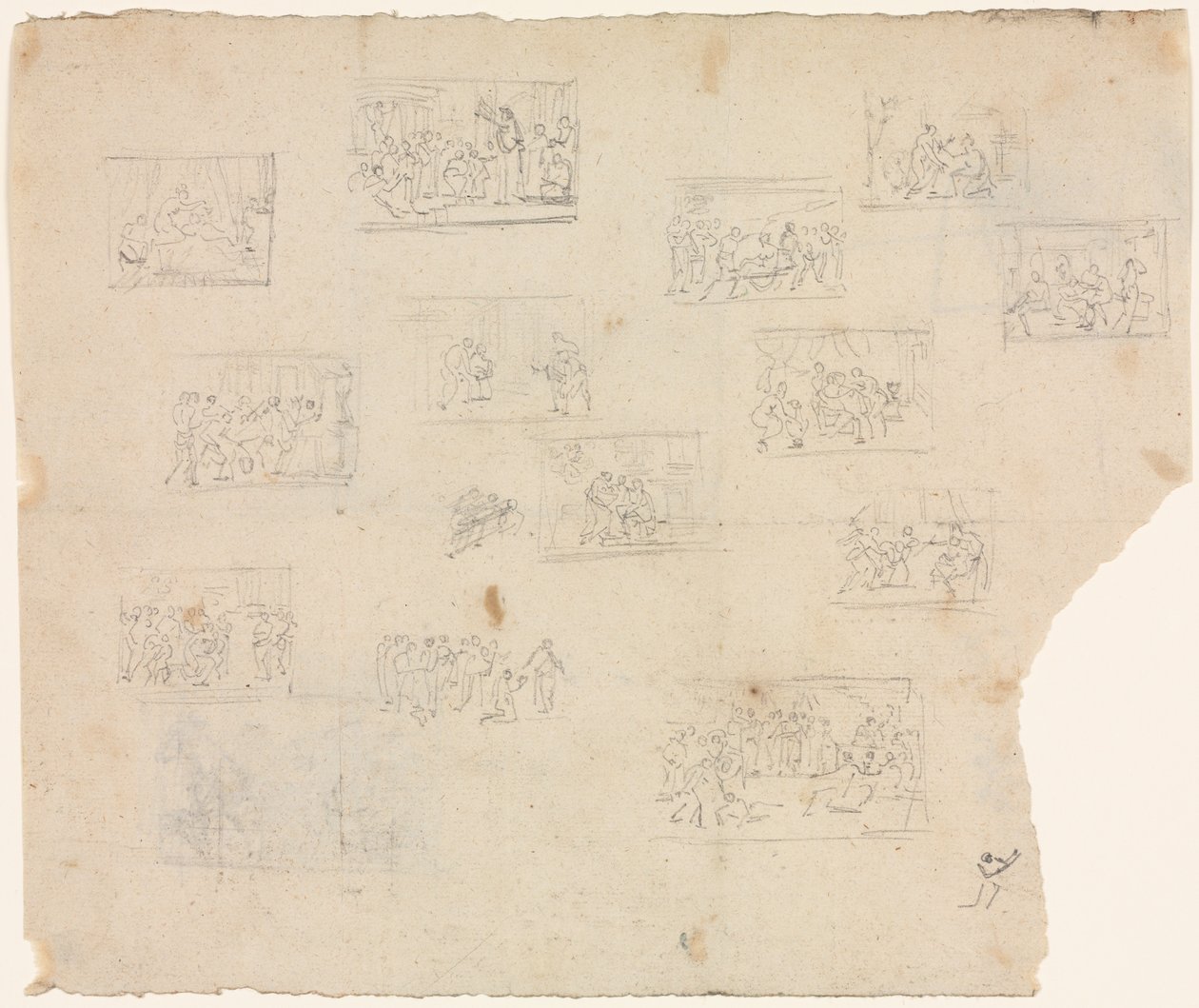 Raphael ve diğer sanatçılardan sonra Kompozisyon Eskizleri, c. 1800. by Unbekannt