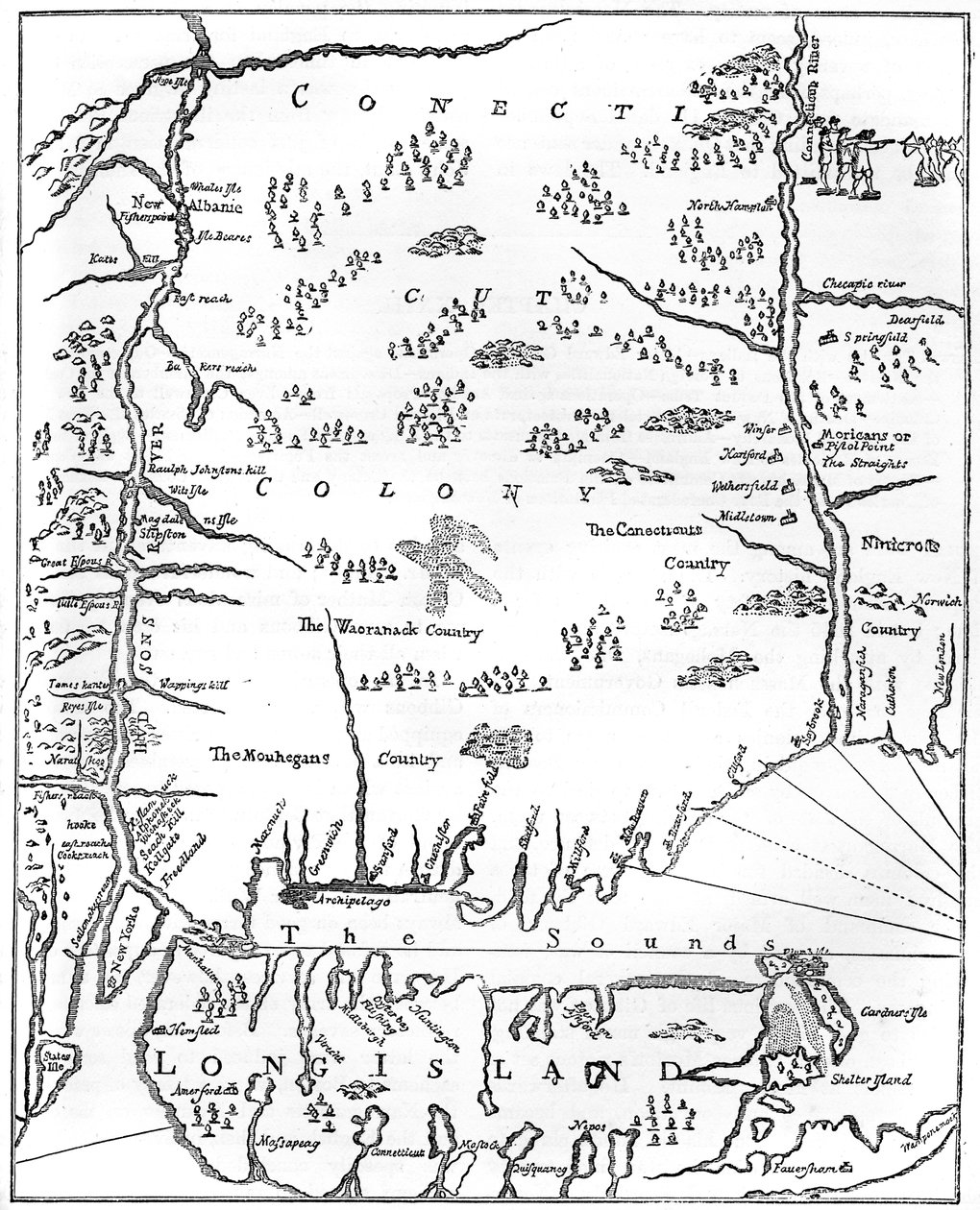 Connecticut, c17. yüzyıl c1880 by Unbekannt