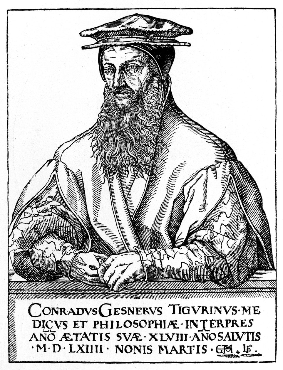 Conrad Gessner, İsviçreli doğa bilimci, 1887 by Unbekannt
