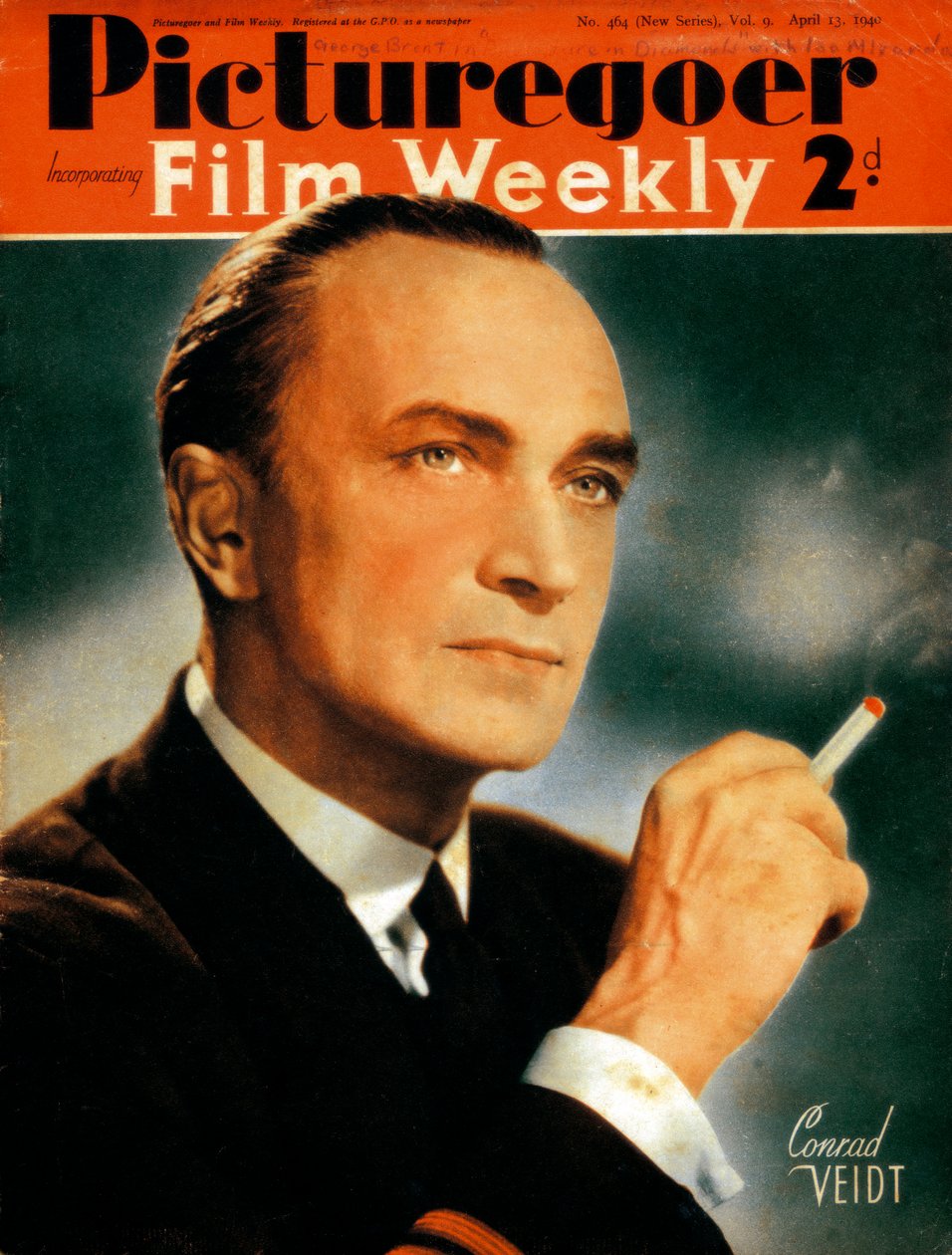 Conrad Veidt 1893-1943, Alman aktör, 1940 by Unbekannt
