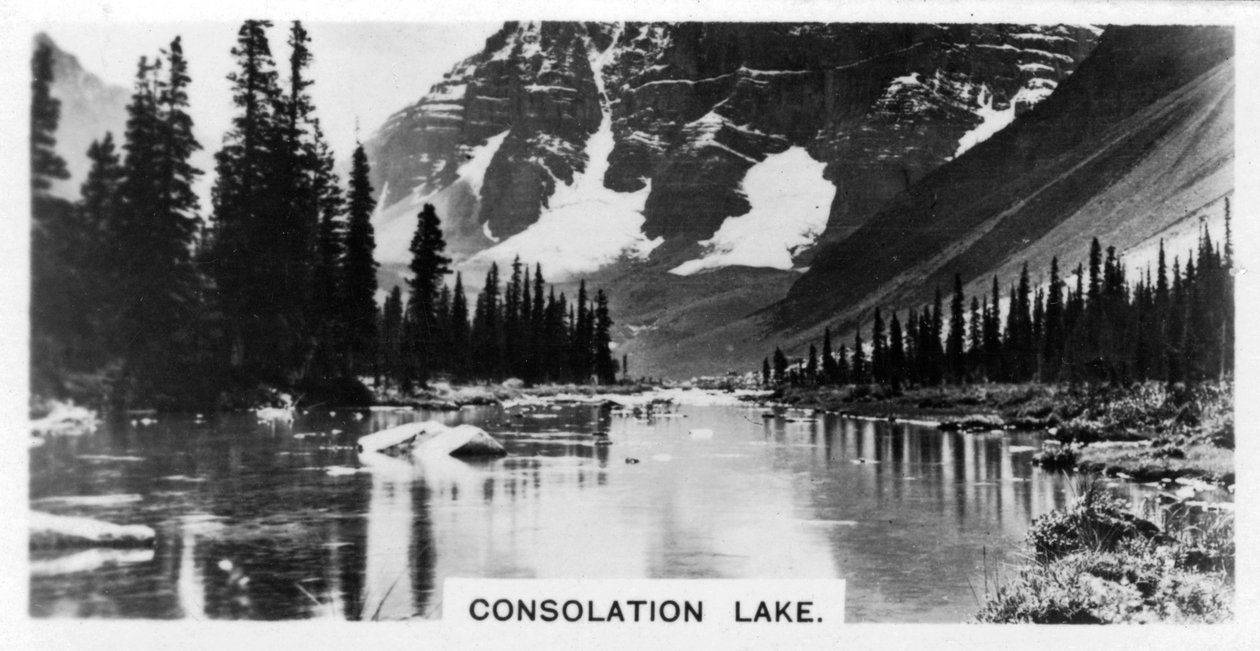 Teselli Gölü, Alberta, Kanada, c1920