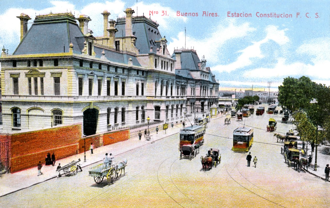 Anayasa İstasyonu, Buenos Aires, Arjantin, c1900s by Unbekannt