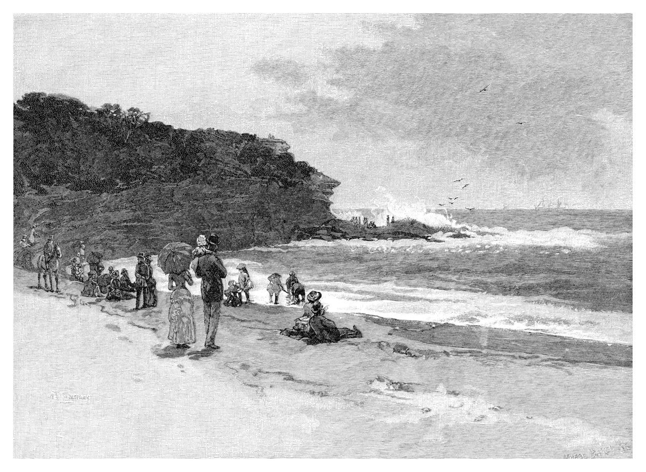 Coogee Plajı, Sidney, Yeni Güney Galler, Avustralya, 1886 by Unbekannt