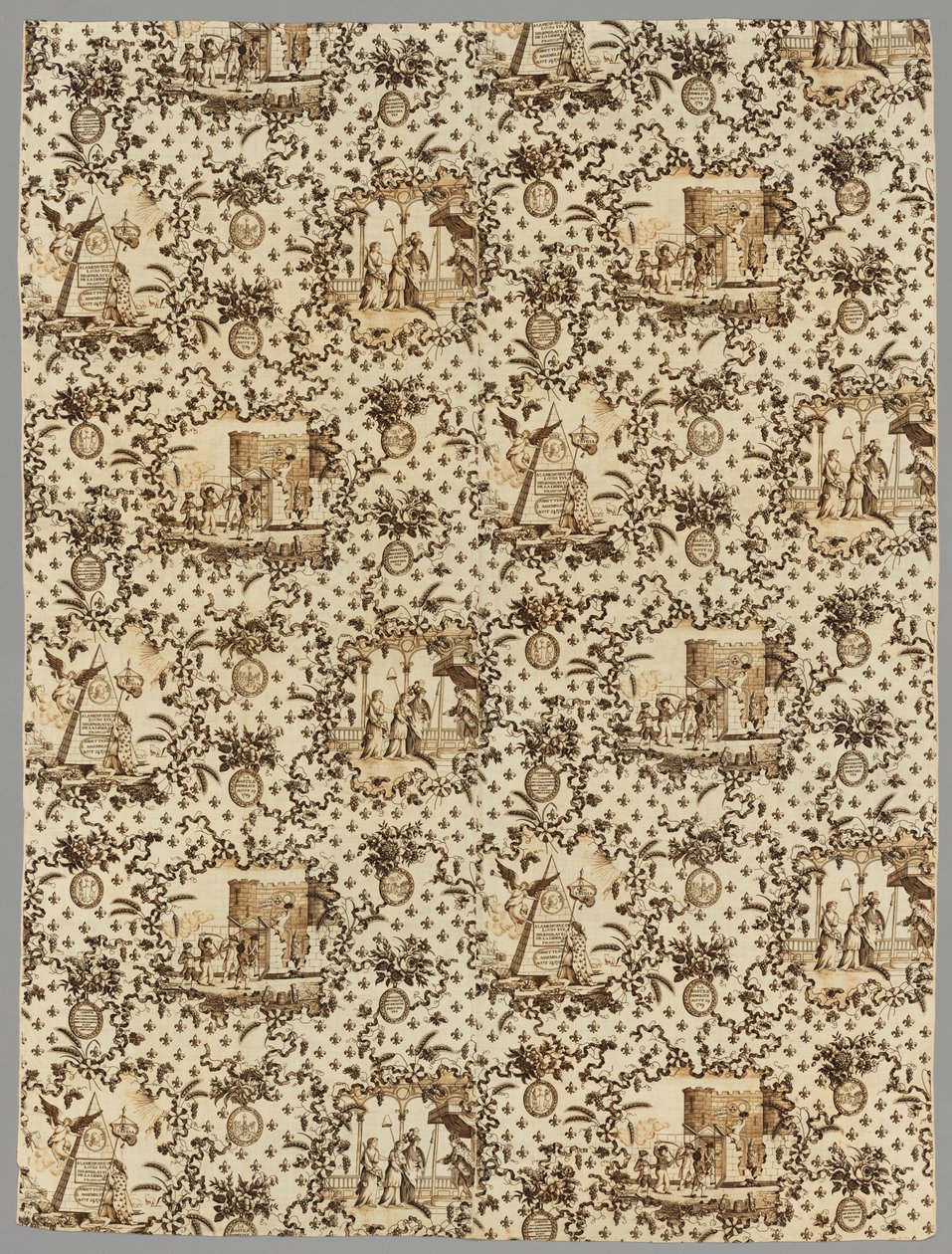 Copperplate Baskılı Keten, 1789-1791. by Unbekannt