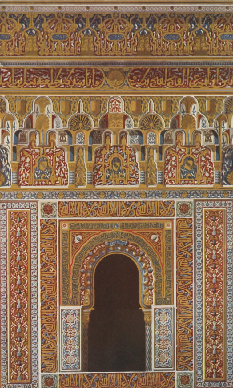 Cami cephesinin ortasındaki korniş ve pencere, 1907. by Unbekannt