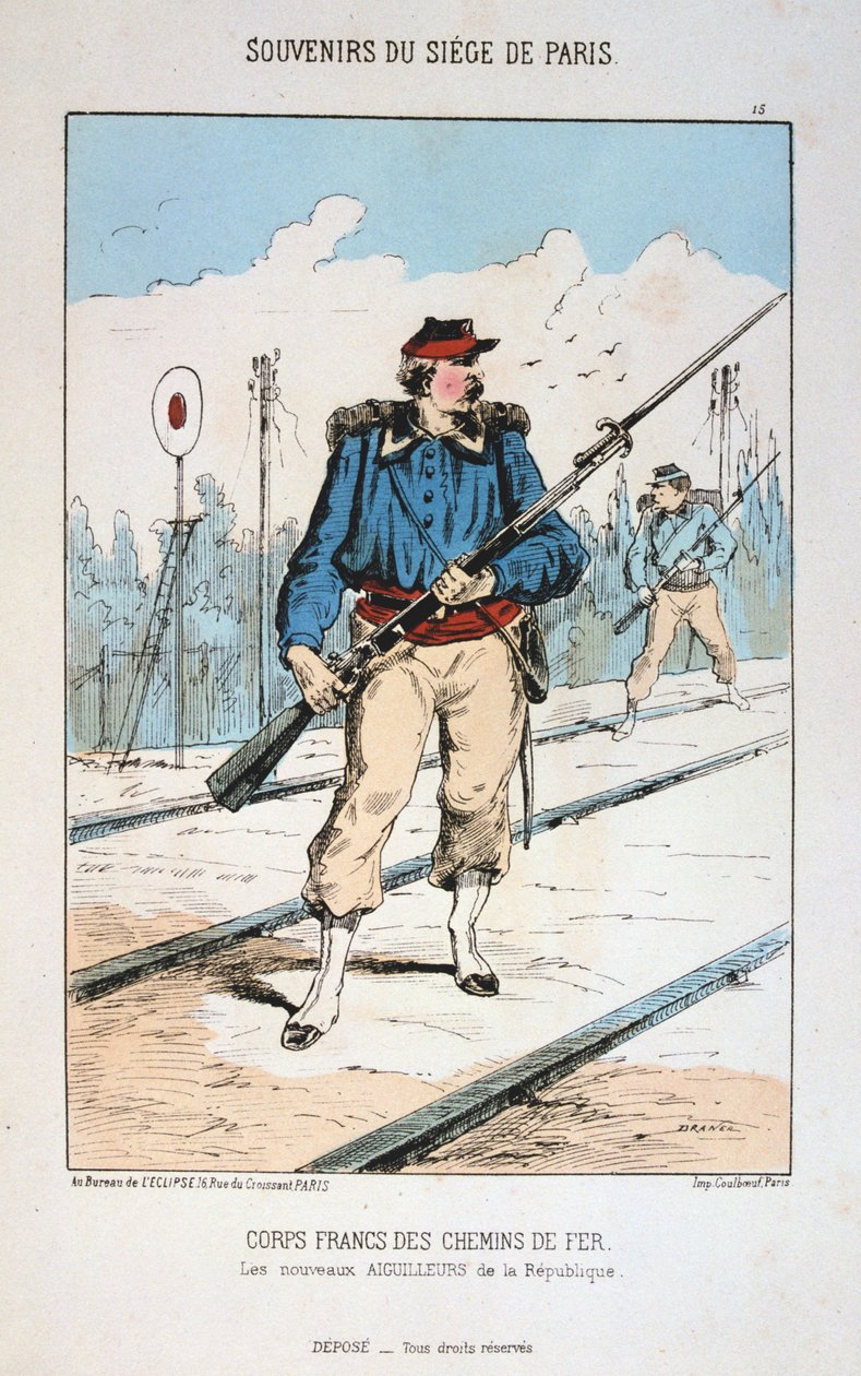 Kolordu Francs des Chemins de Fer, Paris Kuşatması, 1870-1871 by Unbekannt