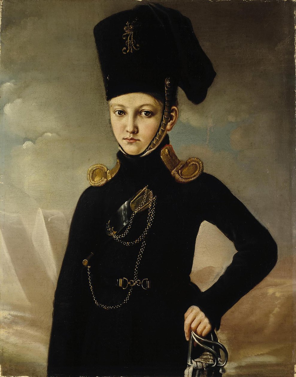 1. Atlı Kazak Alayı Kontu Kazak M.A. Dmitriev-Mamonov, 19. yüzyılın ilk çeyreği by Unbekannt