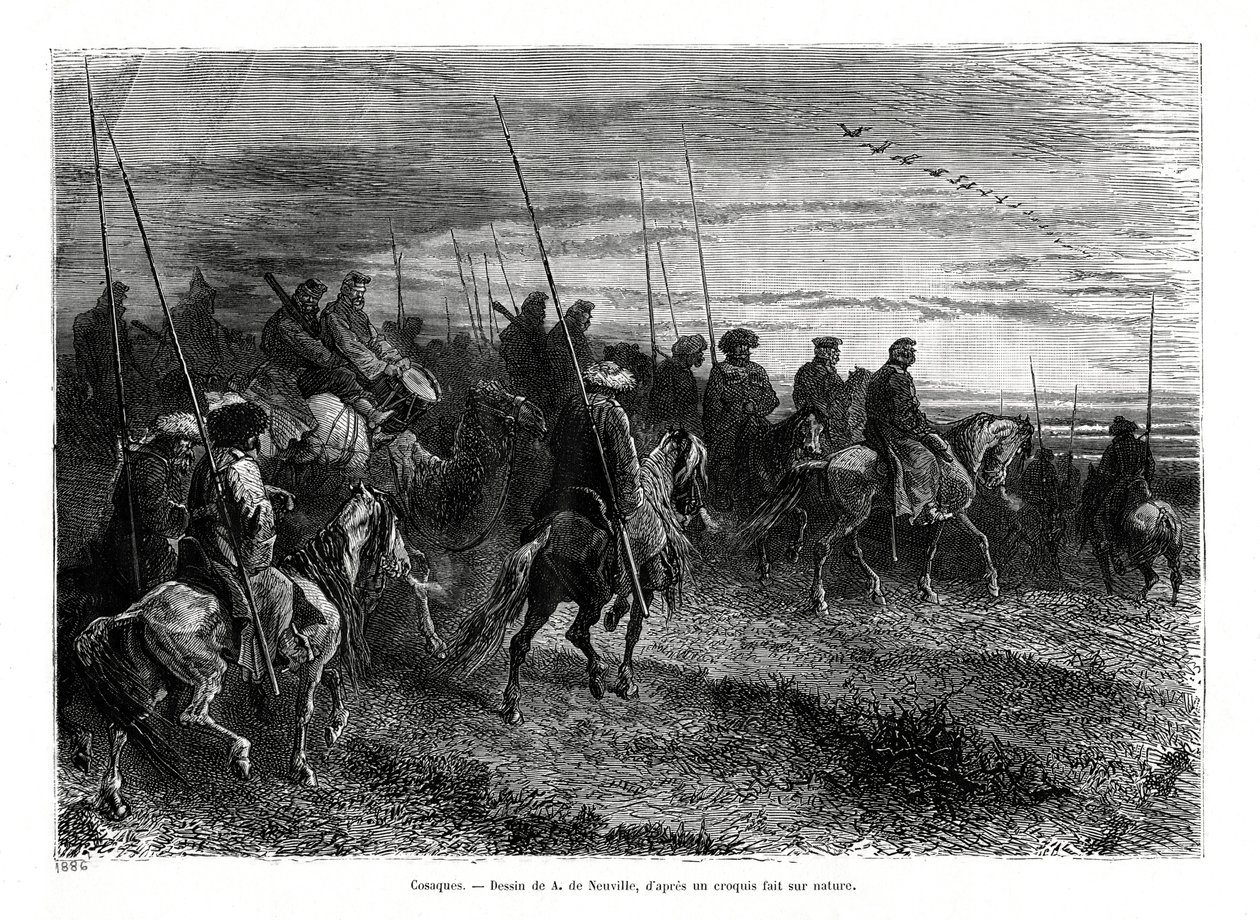 Kazaklar, 1886 by Unbekannt