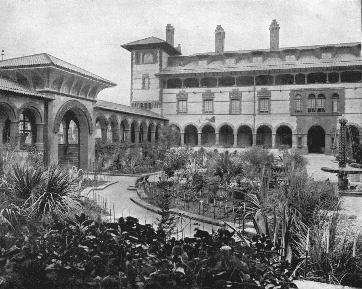 Ponce de Leon Mahkemesi, St. Augustine, Florida, ABD, c1900. by Unbekannt