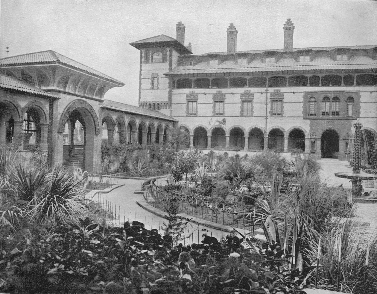 Ponce de Leon Mahkemesi, St. Augustine, Florida, c1897. by Unbekannt