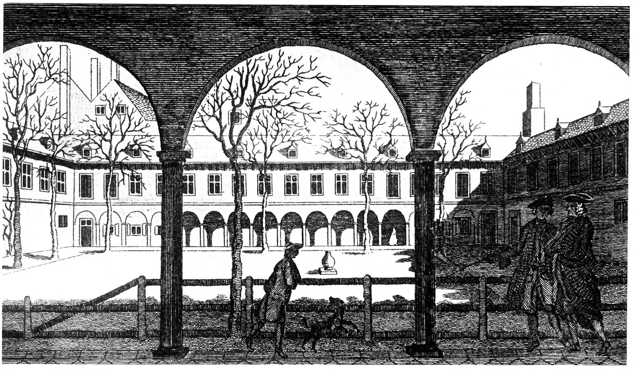 Gresham College Avlusu, Londra, 18. yüzyıl by Unbekannt