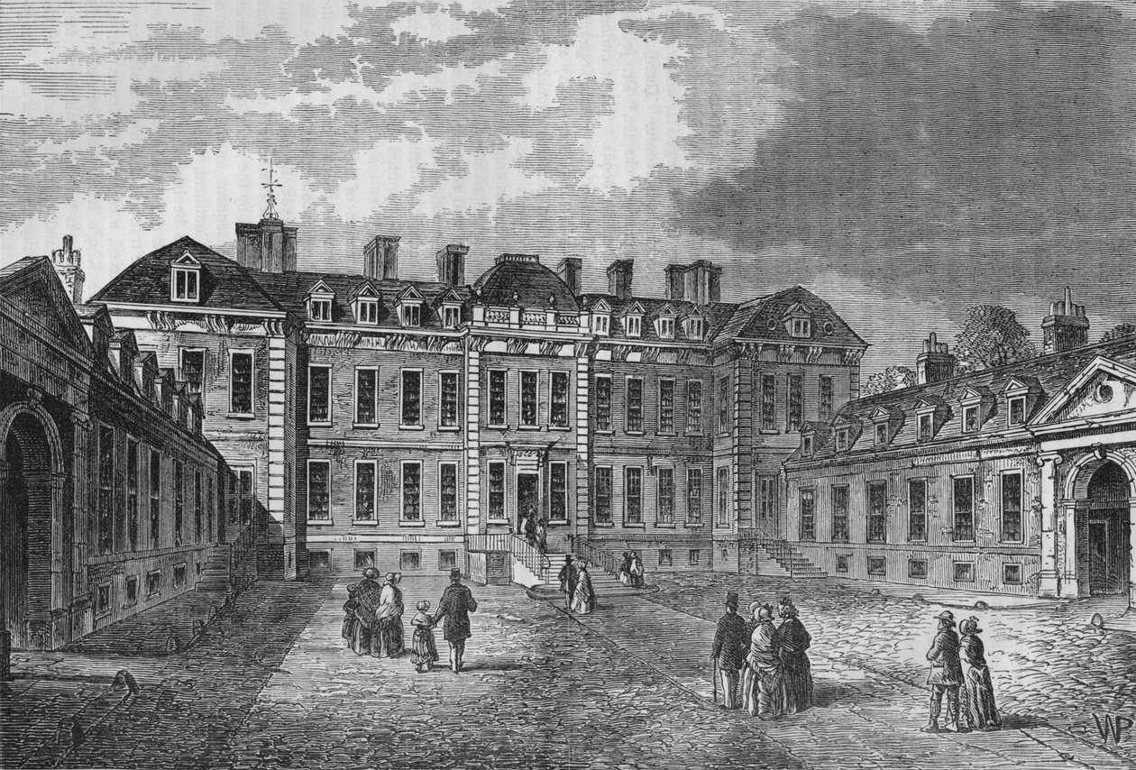 Montagu Evi Avlusu, Great Russell Street, Bloomsbury, Londra, 1830 1878 by Unbekannt