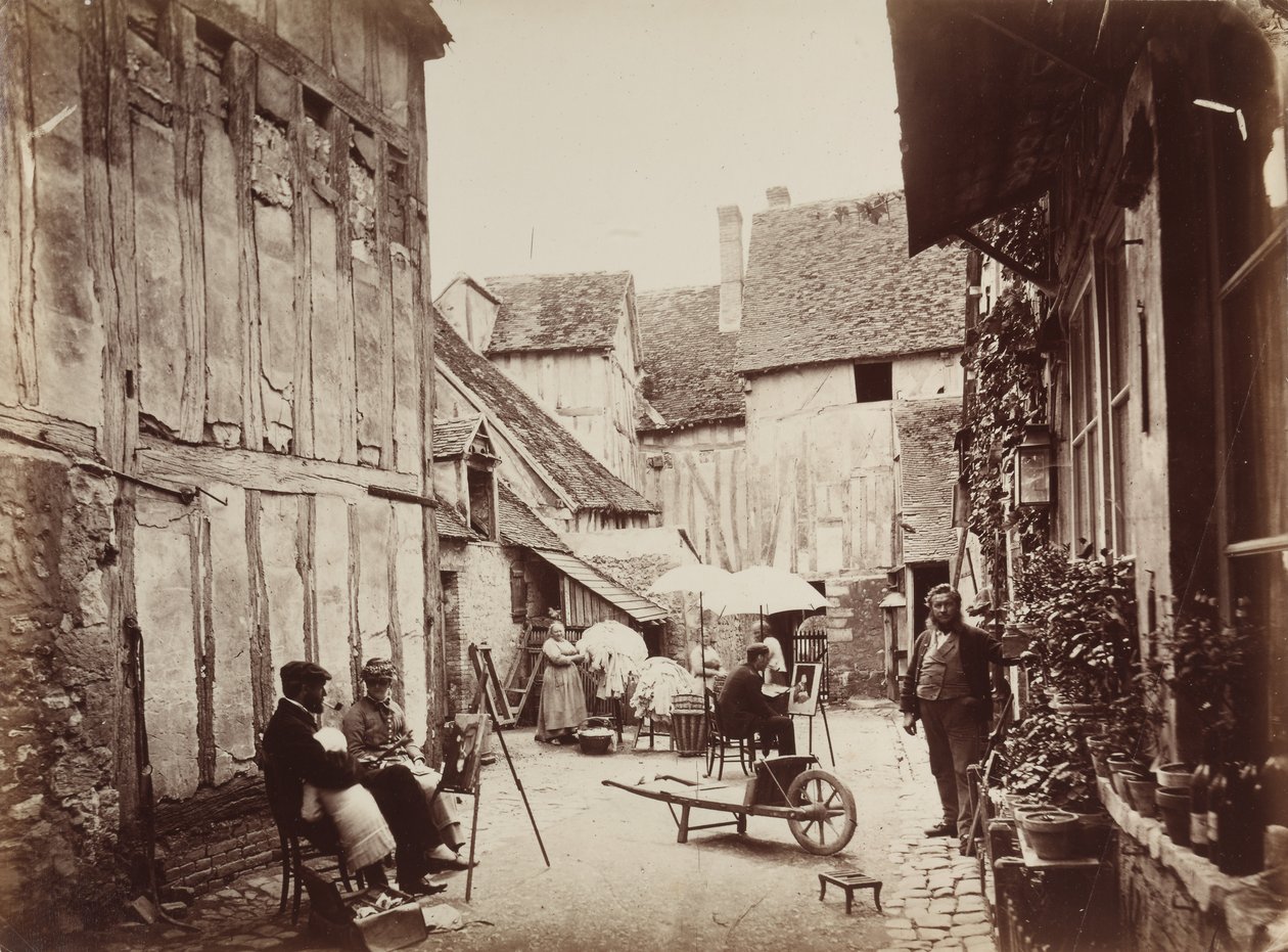 Ressamların olduğu avlu, 1860