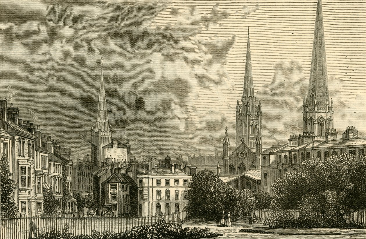 Coventry - Trinity Kuleleri, St. Michaels ve Christ Church, 1898. by Unbekannt