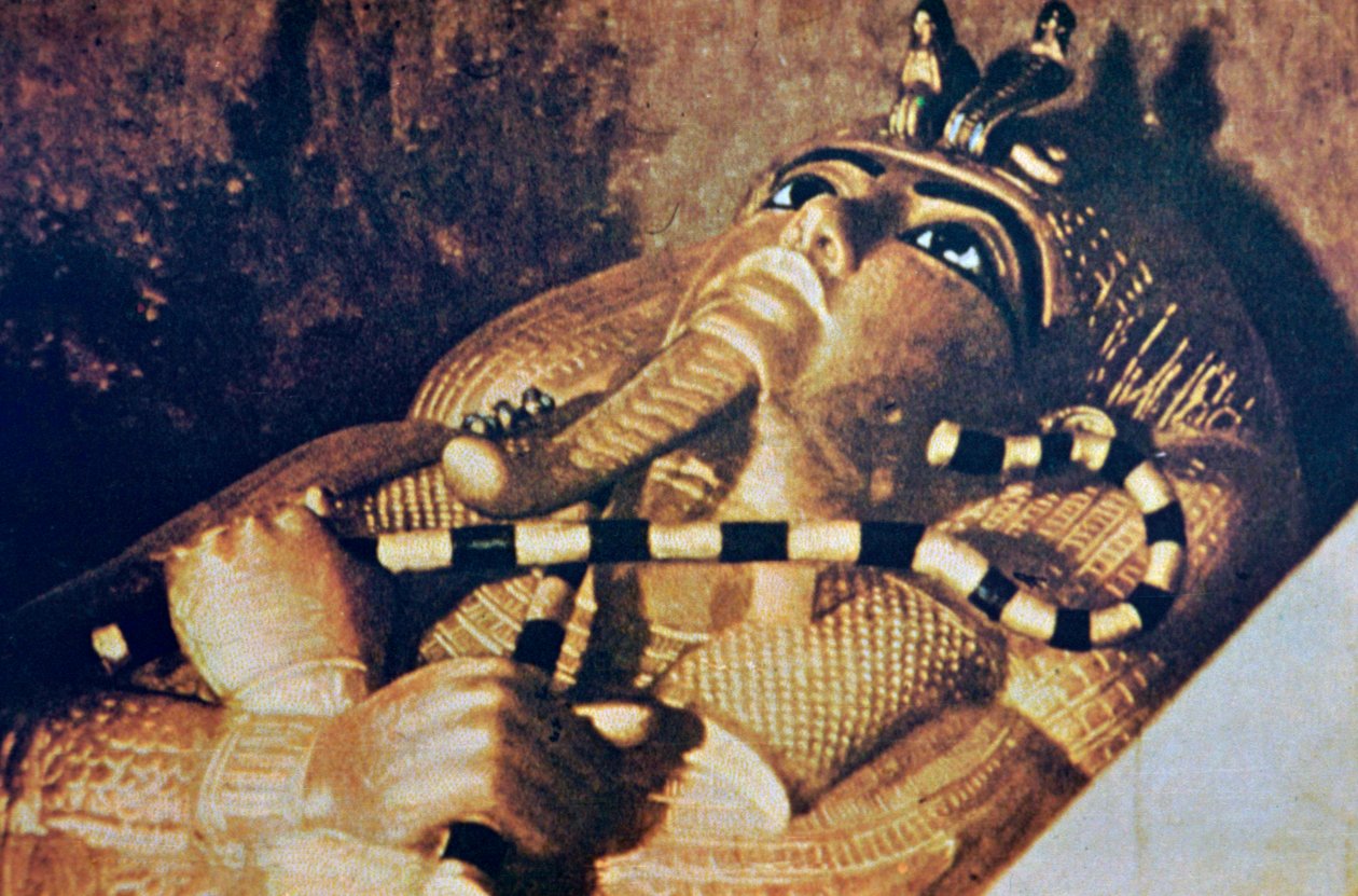 Tutankhamun tabutunun kapağı, mezar odası, Tutankhamun mezarı, Thebes, 18. Hanedan by Unbekannt
