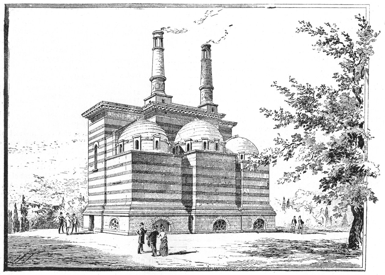 Krematoryum, Pere la Chaise mezarlığı, Paris, 1888 by Unbekannt
