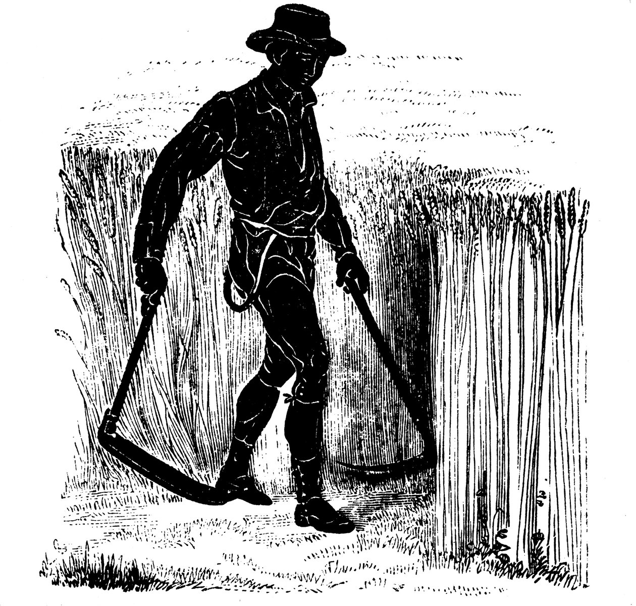 Mahsul rotasyonu: Hainault Scythe ile hasat, 1855 by Unbekannt