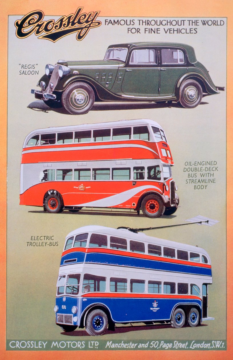 Crossley Motors reklamı, 1937 by Unbekannt