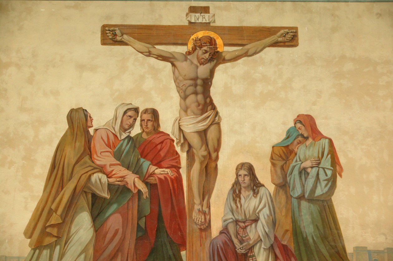 çarmıha germe. Saint-Didier kilisesi Voreppe Fransa by Unbekannt