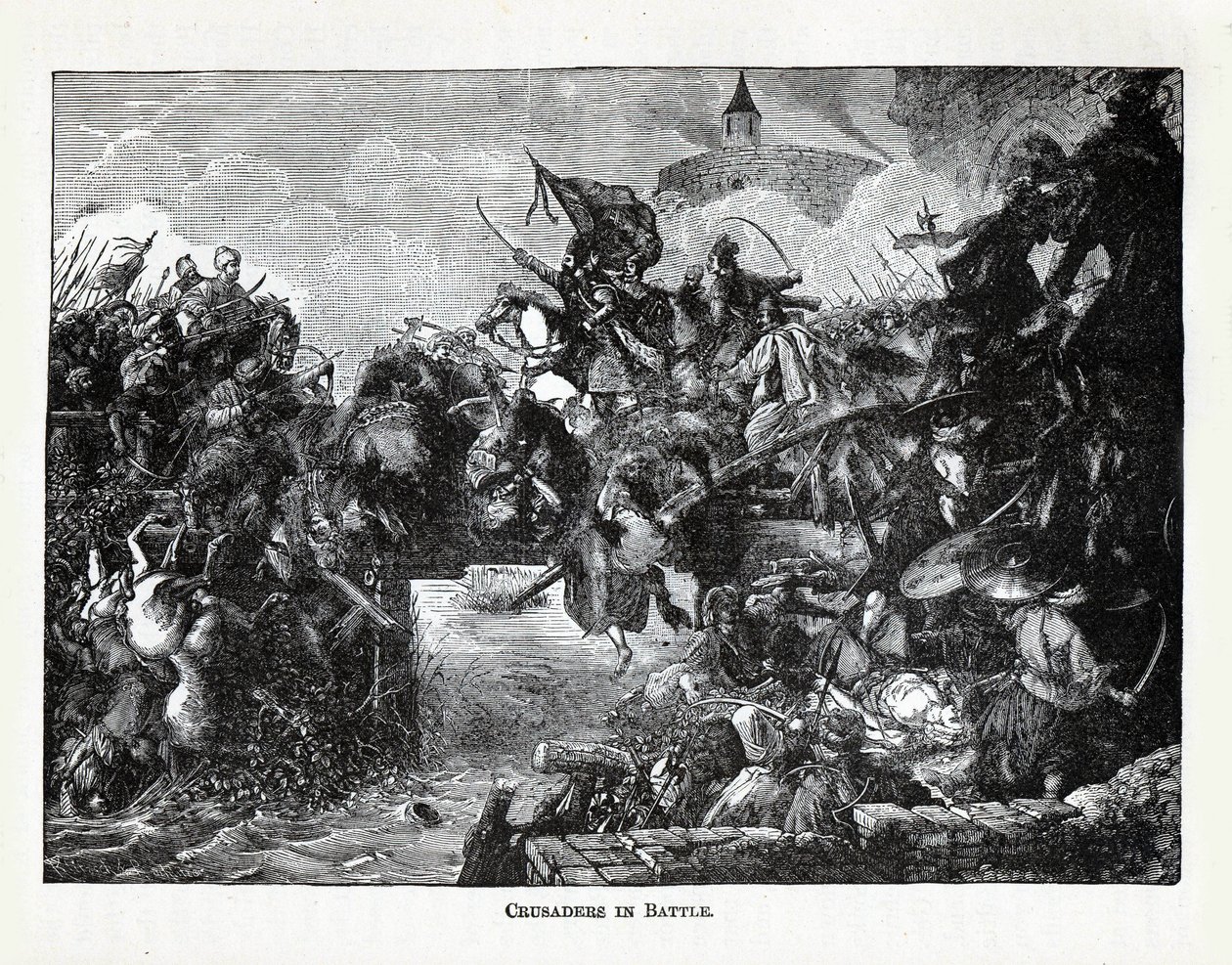 Savaşta Haçlılar, 1882 by Unbekannt