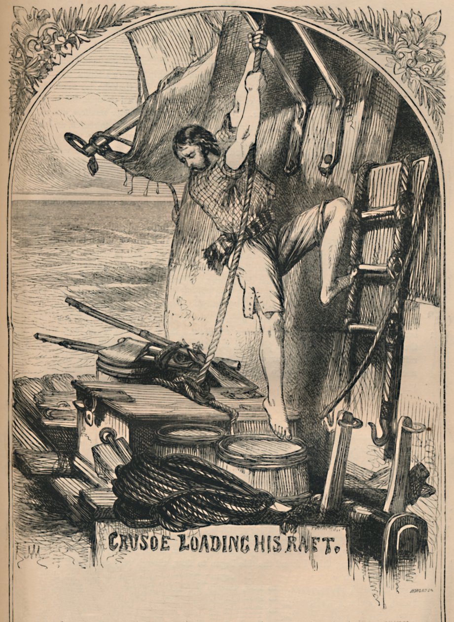 Crusoe Salını Yüklüyor, c1870 by Unbekannt