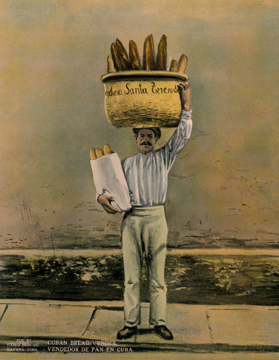 Küba ekmeği satıcısı, c1920 by Unbekannt