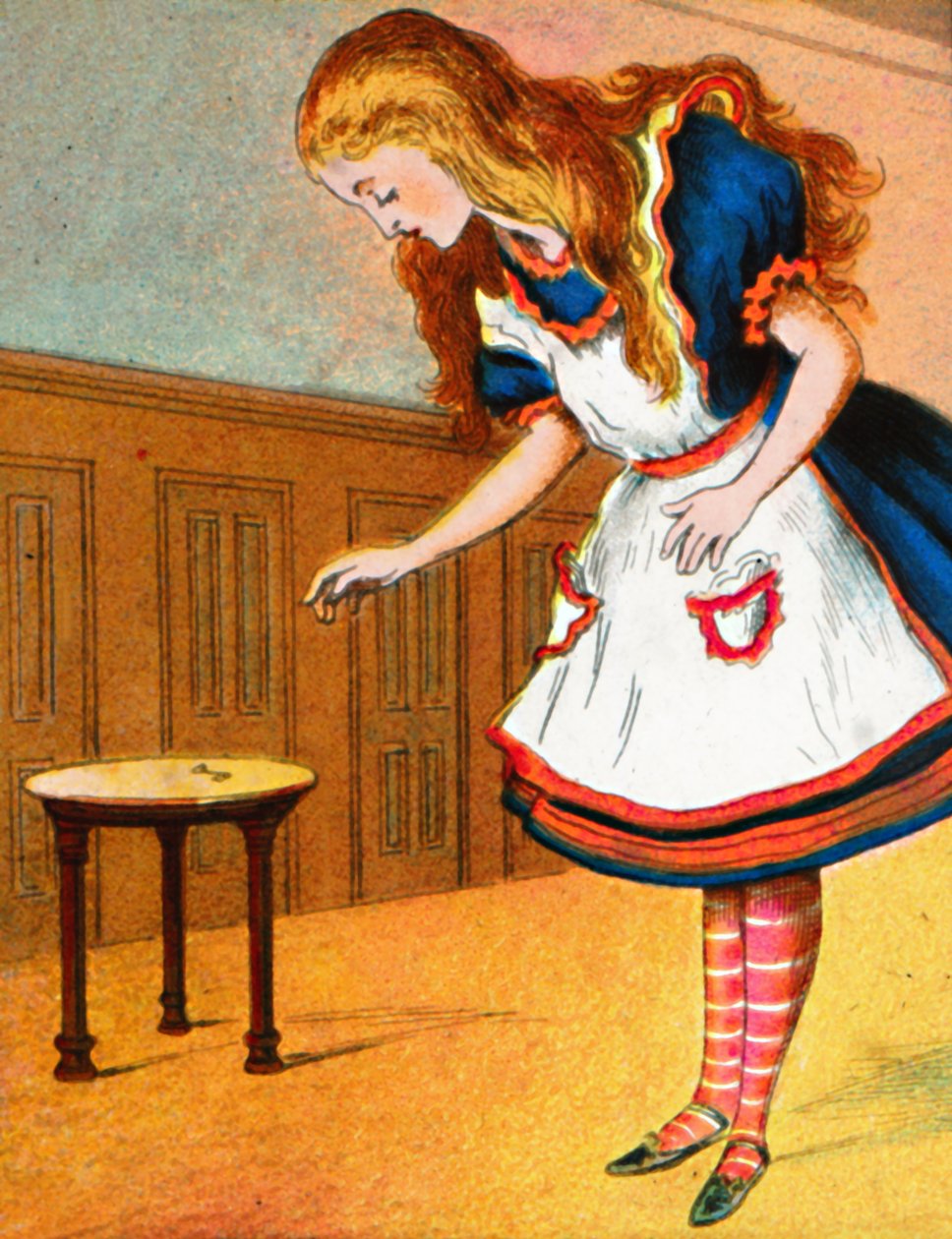 Daha meraklı ve daha meraklı, diye bağırdı Alice, c1900. by Unbekannt