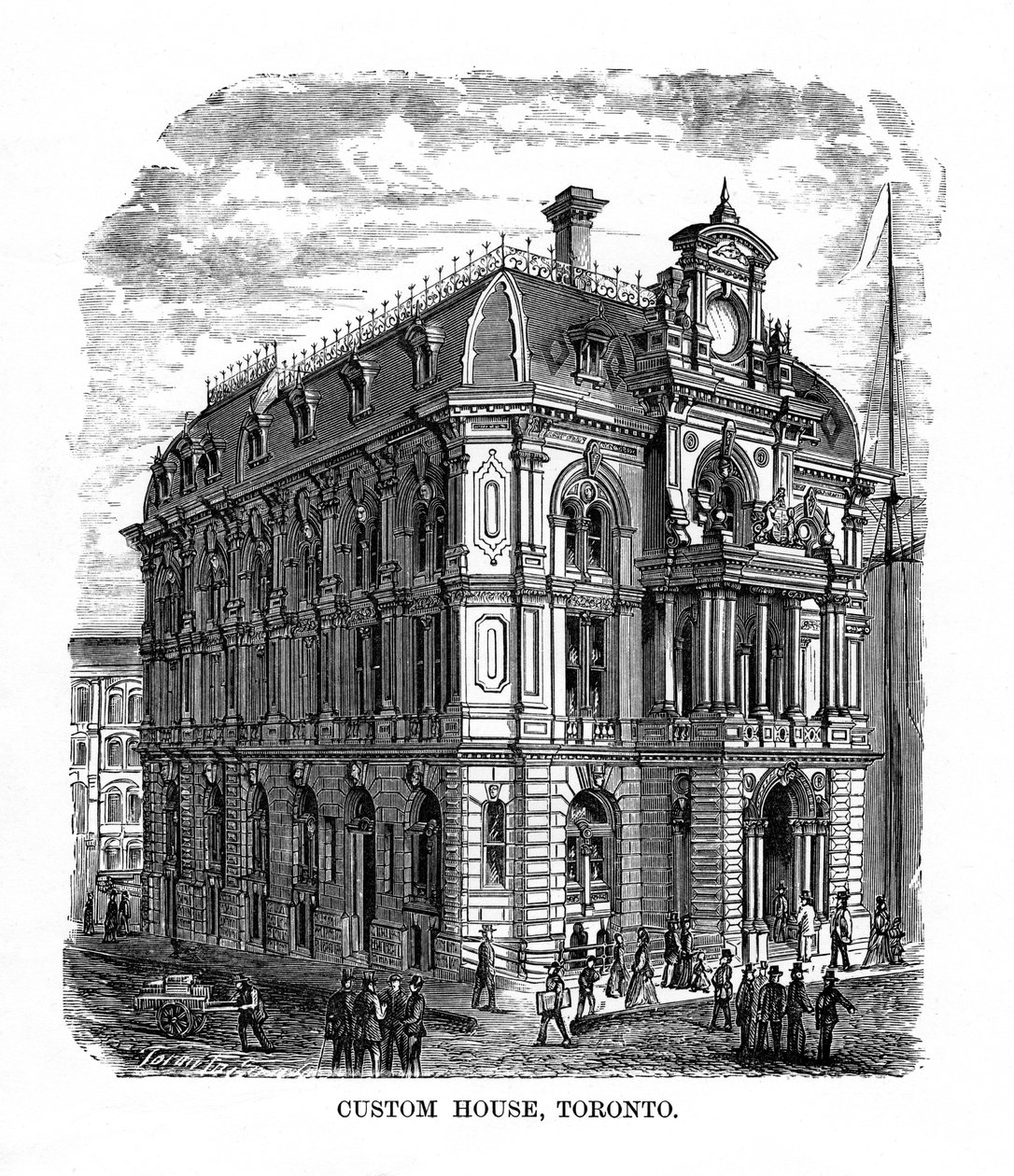 Custom House, Toronto, Ontario, Kanada, 19. yüzyıl by Unbekannt