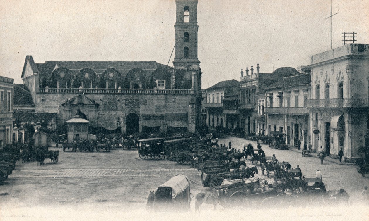 Özel Ev ve Meydan, Havana, Küba, c1900 by Unbekannt