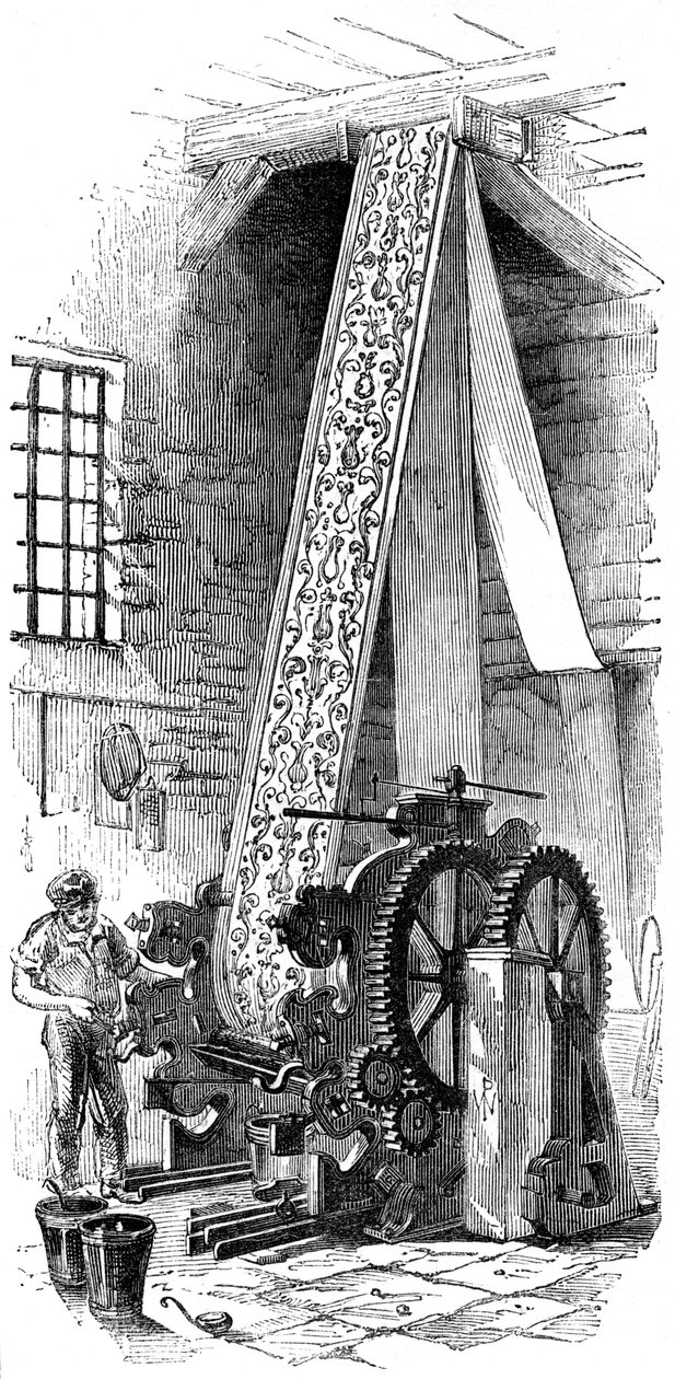 Silindir baskı makinesi, 1886 by Unbekannt