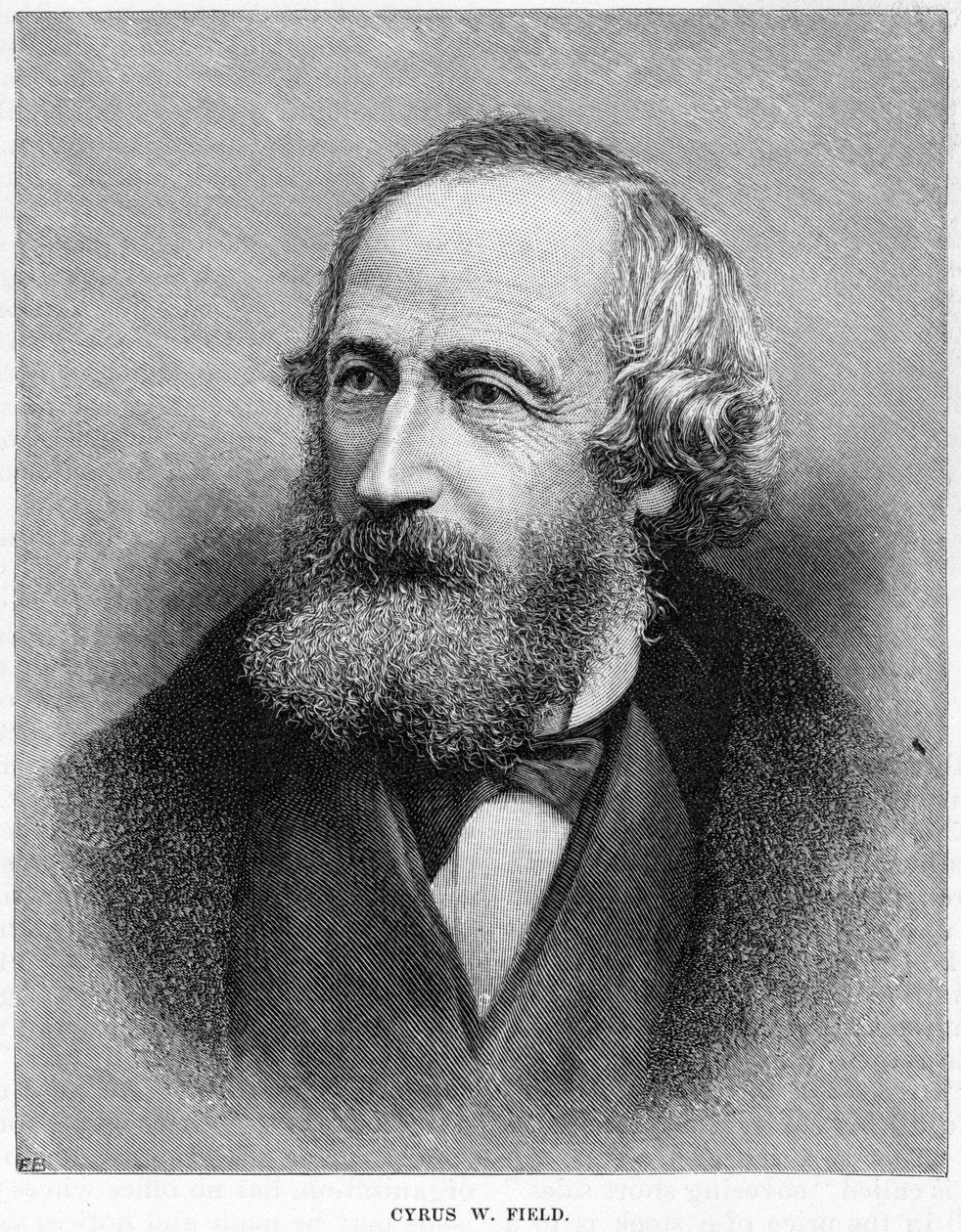 Cyrus W Field, Amerikalı finansör, 19. yüzyıl by Unbekannt