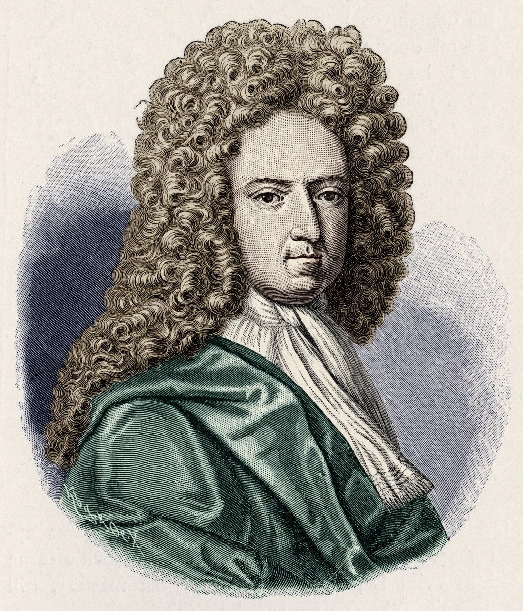 Daniel Defoe - portre. İngiliz yazar ve gazeteci 1660-1731 by Unbekannt