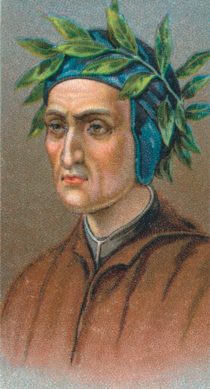 Dante Alighieri 1265-1321, İtalyan Floransalı şair, 1924 by Unbekannt