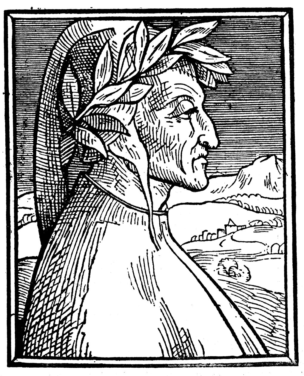Dante Alighieri 1265-1321, İtalyan şair, 1521 by Unbekannt