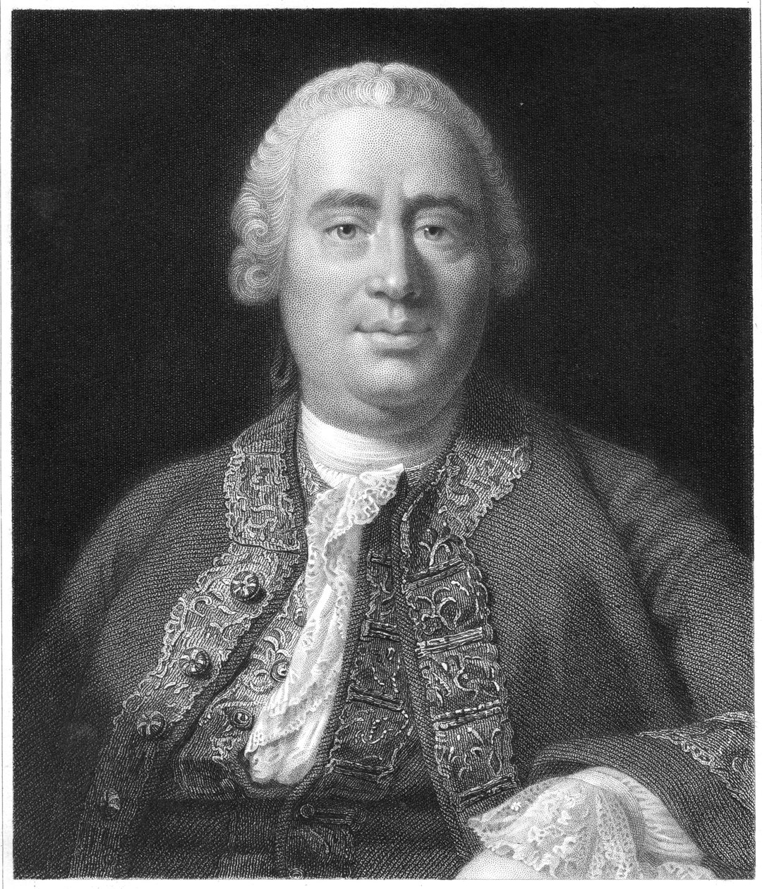 David Hume, İskoç filozof, tarihçi ve ekonomist, 1837 by Unbekannt