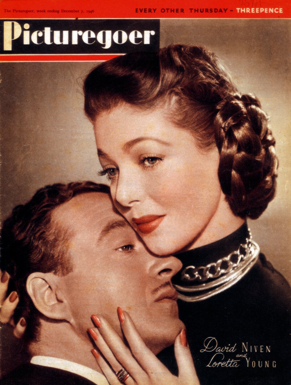 David Niven 1910-1983 ve Loretta Young 1913-2000, oyuncular, 1946 by Unbekannt