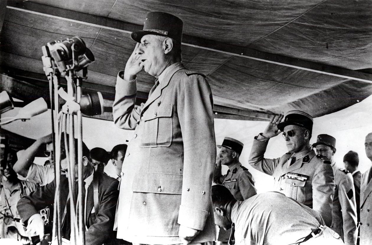 De Gaulle, Cezayir, Mayıs 1958 by Unbekannt