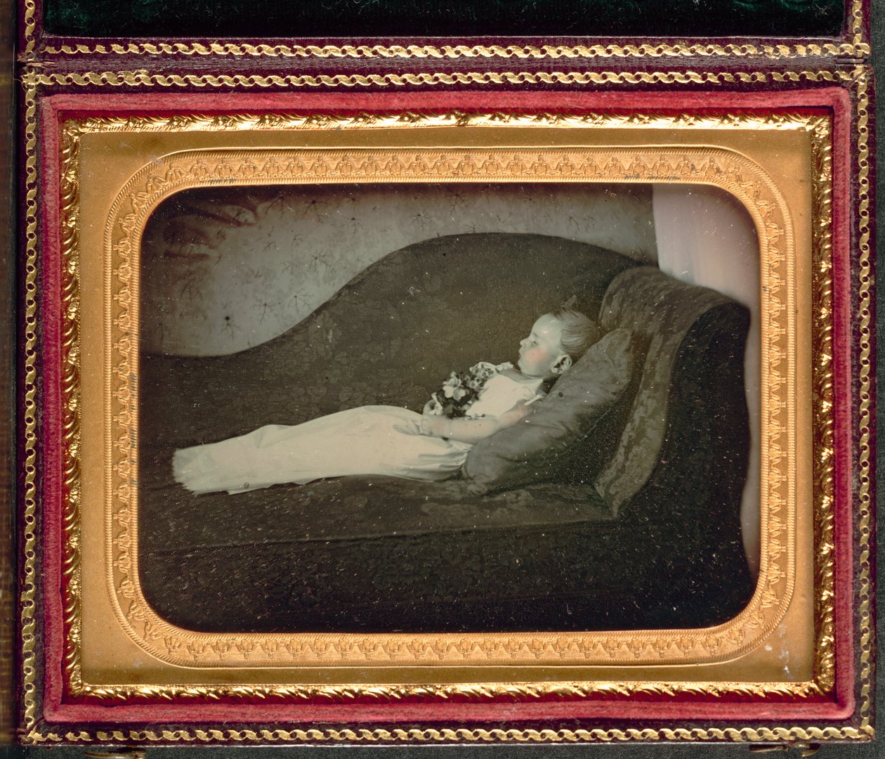 Kanepede Ölü Çocuk, c. 1855. by Unbekannt