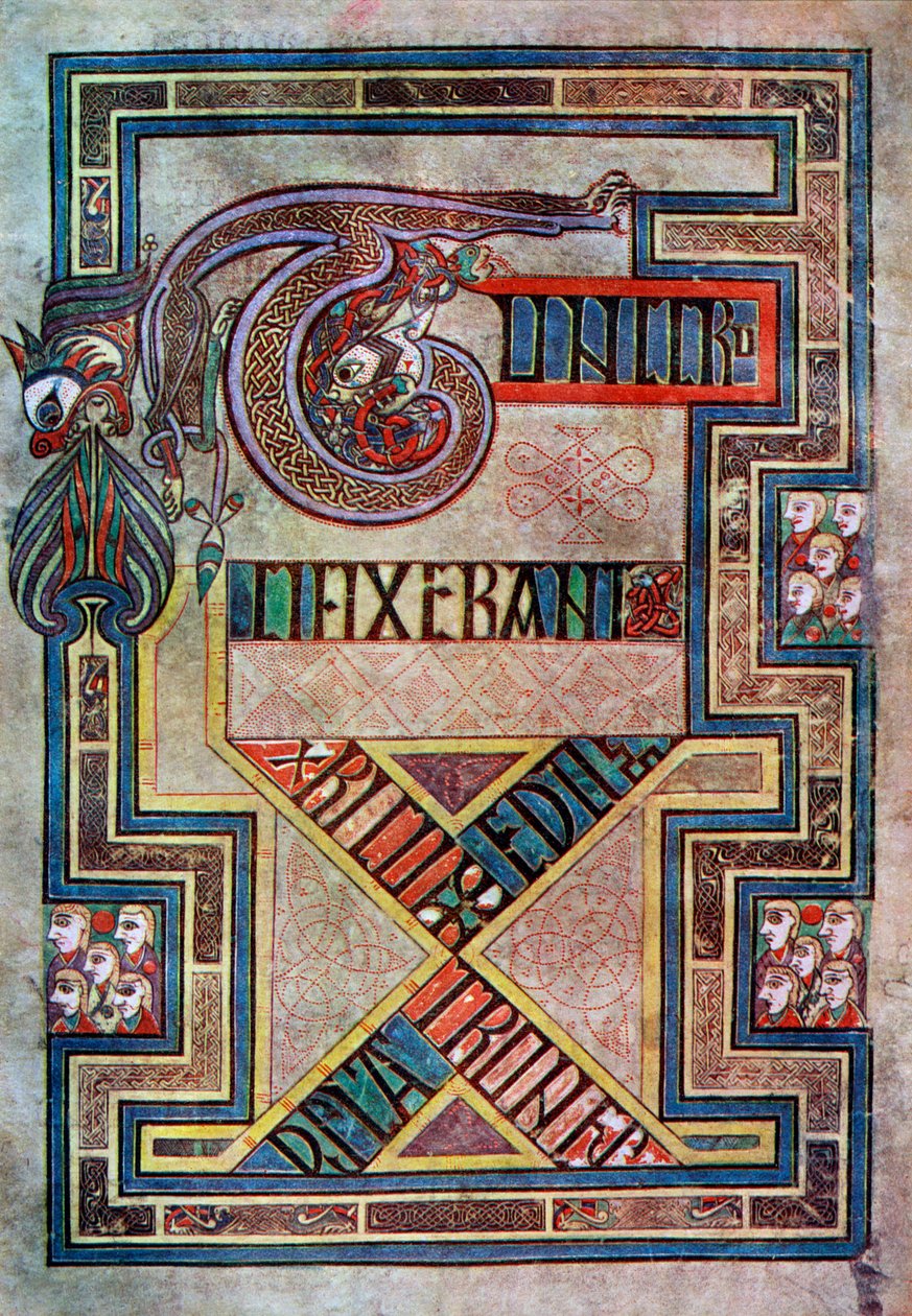 Süslü sayfa, MS 800, 20. yüzyıl by Unbekannt