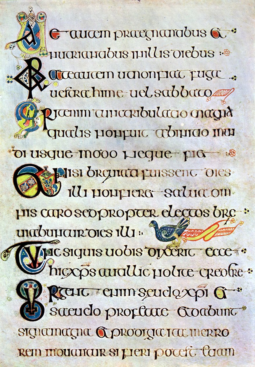 Süslü metin sayfası, MS 800, 20. yüzyıl by Unbekannt