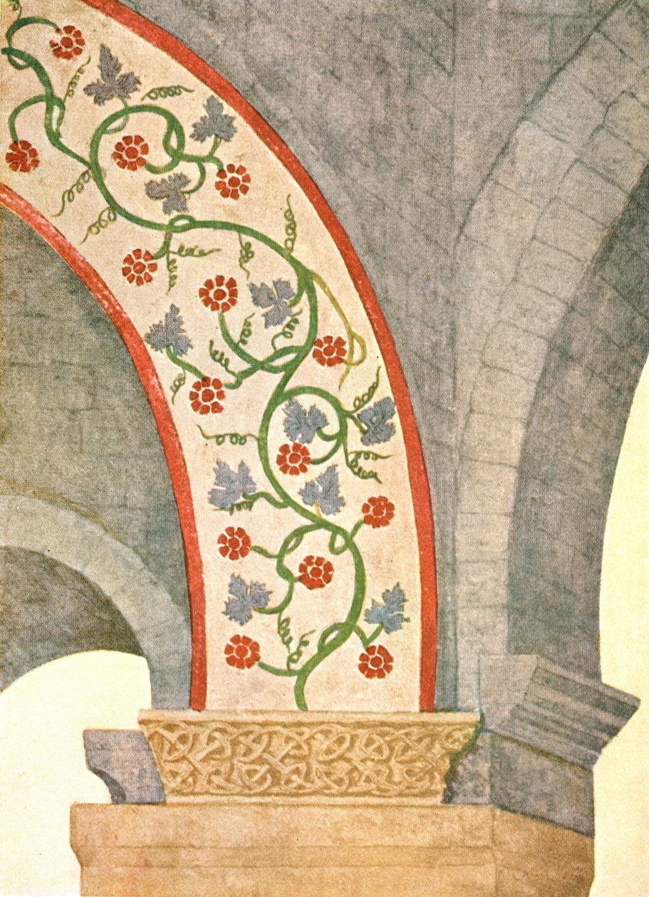 St John the Baptist kilisesinde dekorasyon, Torun, Vaud, İsviçre, 1928. by Unbekannt