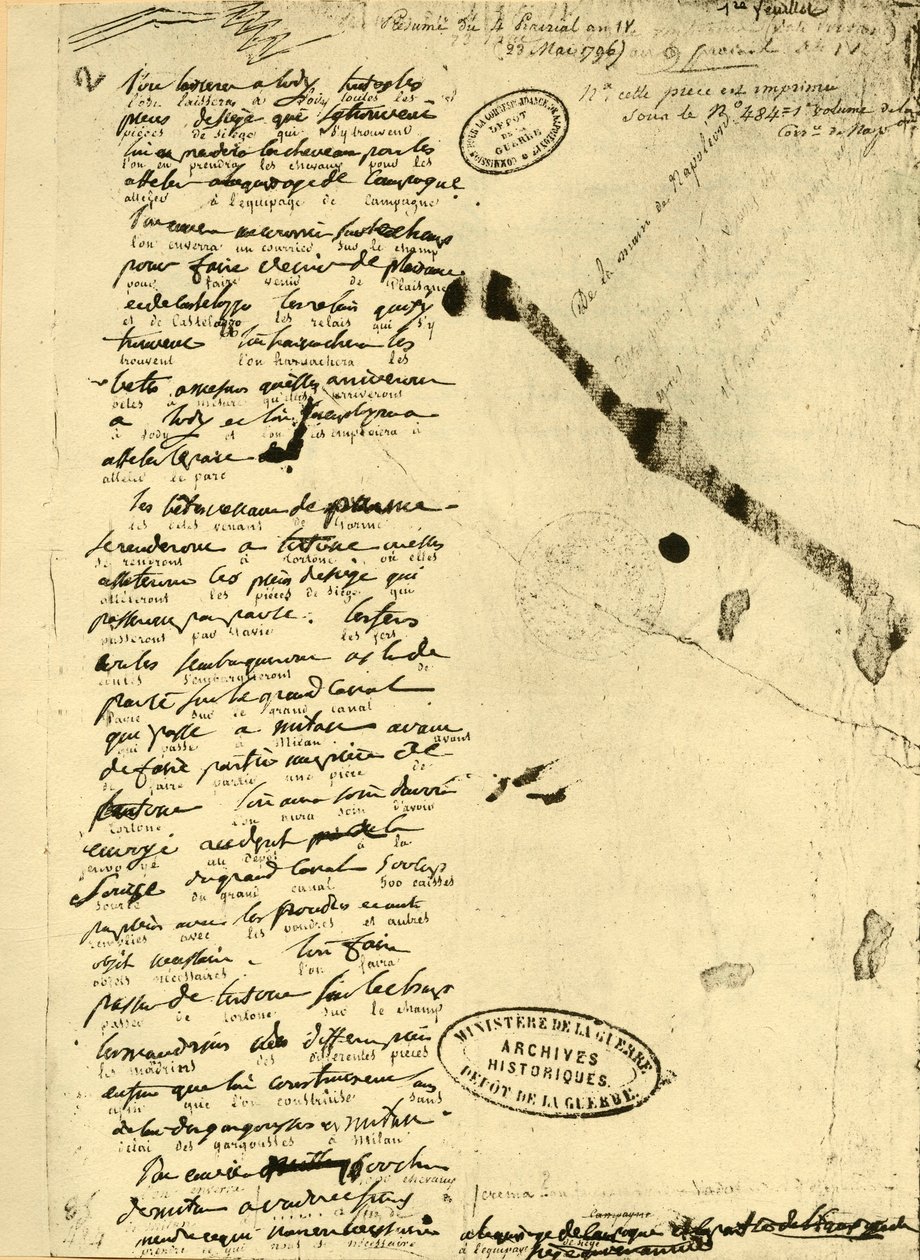 23 Mayıs 1796, 1921, Napolyon Bonapart tarafından kararname. by Unbekannt