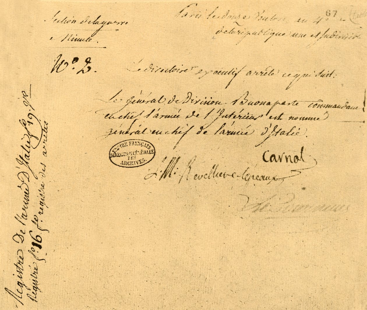2 Mart 1796, 1921 tarihli İcra Müdürlüğü Kararnamesi. by Unbekannt